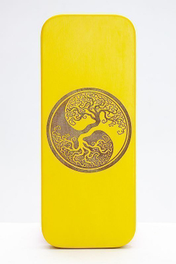 Доска садху Дерево инь-янь алюминиевые гвозди