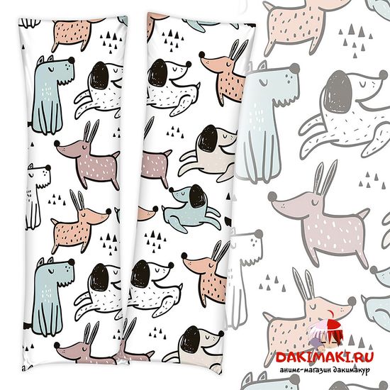 Дакимакура подушка детская собаки арт. 0021