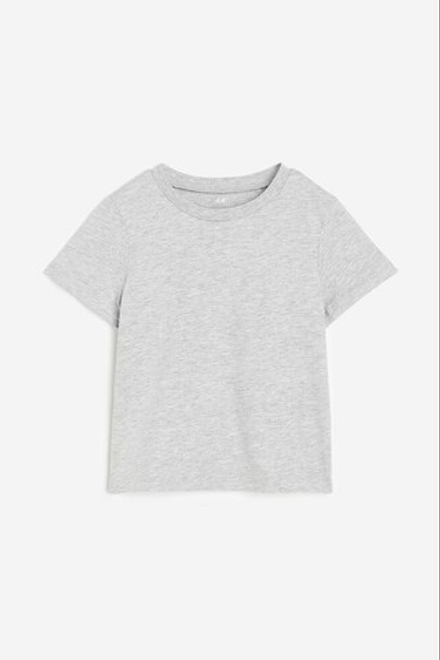 H&M Однотонная футболка, серый