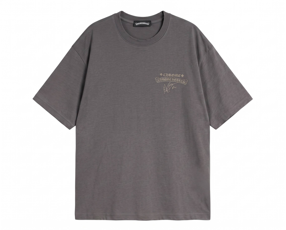 Футболка Chrome Hearts Signature (Grey)