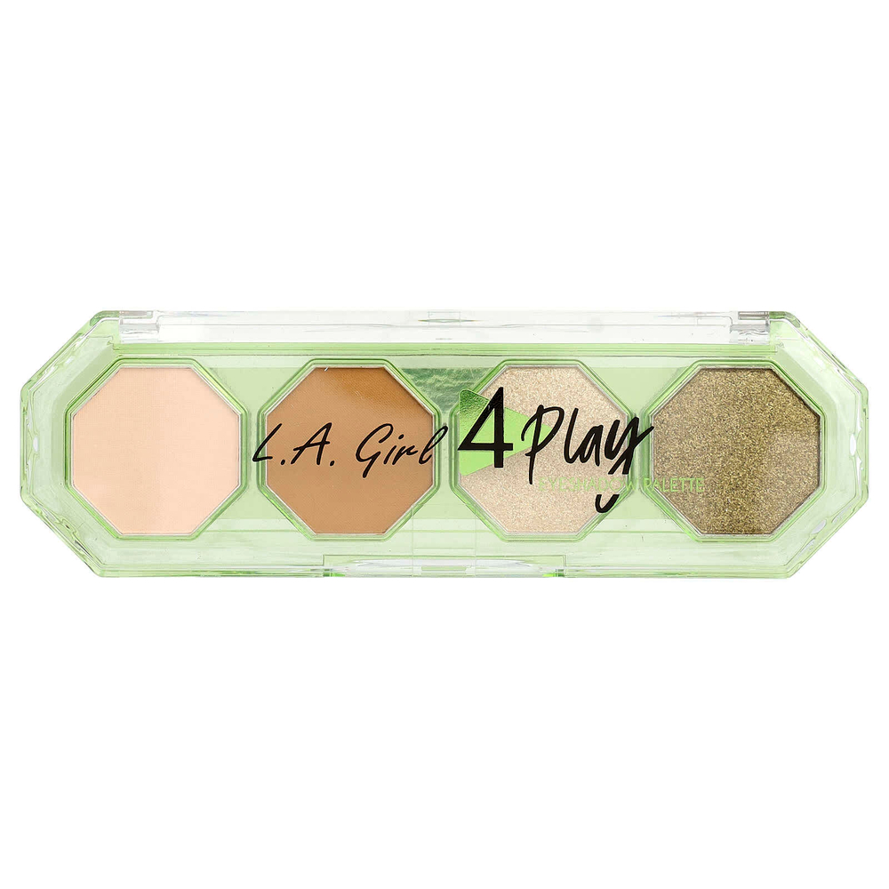 L.A. Girl, 4 Play, палитра теней для век, GES233 Cowgirl, 3,2 г (0,11 унции)