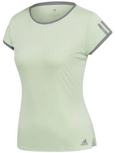 Женская теннисная футболка Adidas Club Women 3 Stripes Tee - glow green