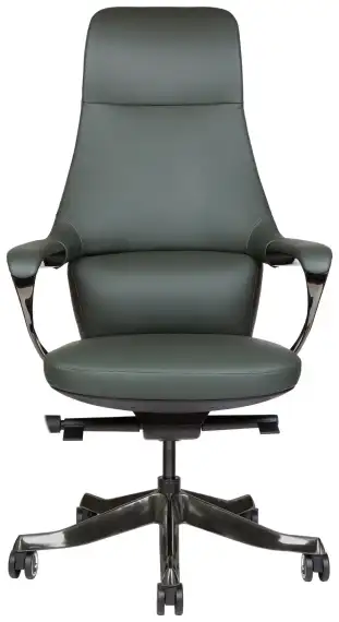 Кресло офисное Titanium зеленая кожа