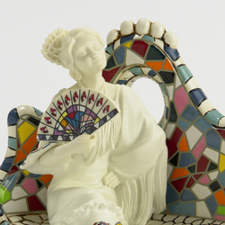 Статуэтка Изящный веер Белый Nadal