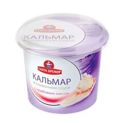 ПАСТА С КАЛЬМАРОМ 150 ГР СЛИВОЧНЫЙ СОУС С КРАБОВЫМ МЯСОМ /САНТА БРЕМОР/