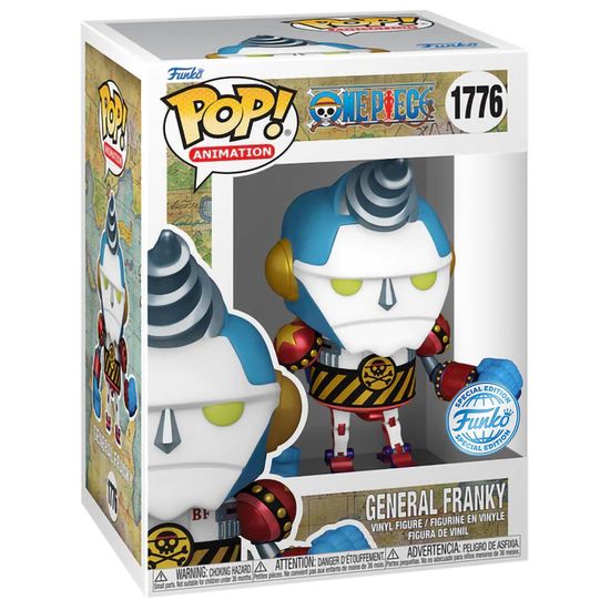 Фигурка Funko POP! Animation One Piece General Franky w/(GW)Chase (Exc) (1776) 82823 / Фигурка Фанко ПОП! по мотивам аниме "Ван Пис", Фрэнки