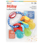 Nuby, Ключи IcyBite, для детей от 3 месяцев, синие, 1 штука