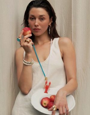 Подвеска Лобстер с эмалью
