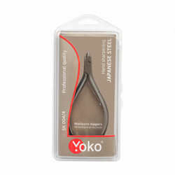 Yoko Кусачки SK 004-4 для кутикулы серия Premium с одинарной пружиной и лезвием, 4 мм
