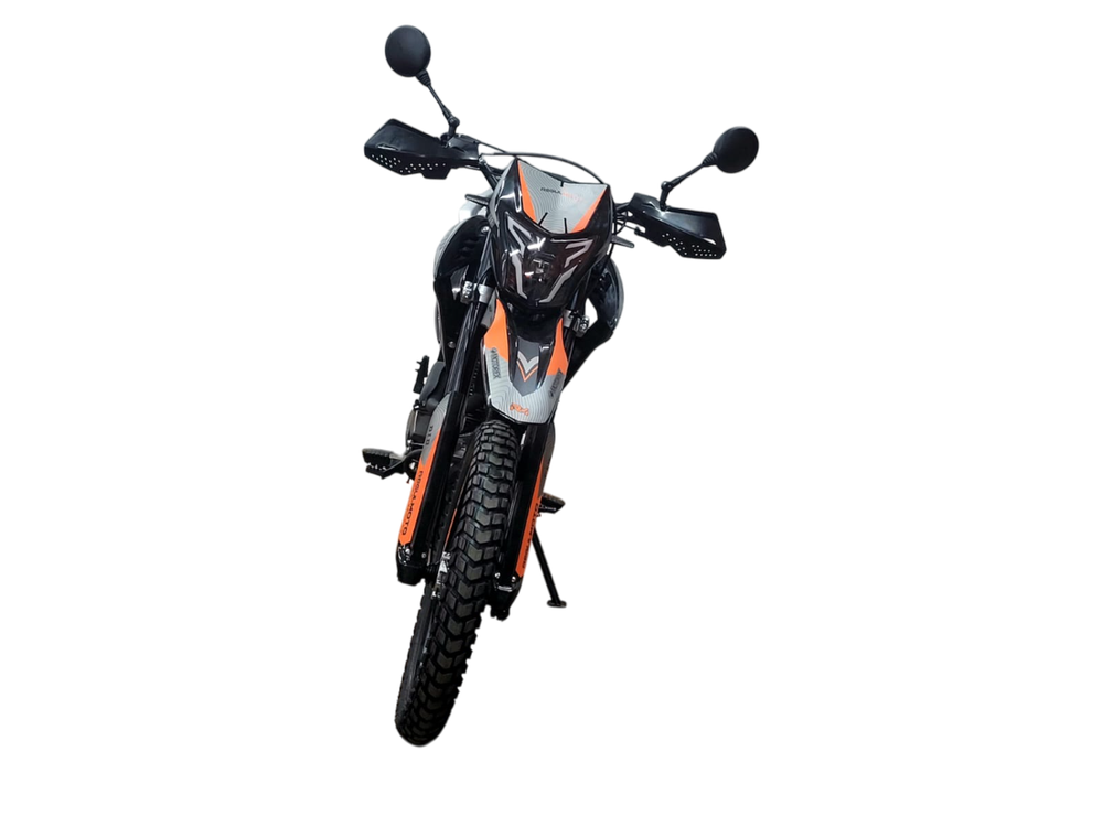 Мотоцикл Regulmoto TE 4 valve oil Черный/ оранжевый