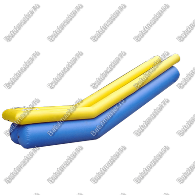 Надувная прямая водная горка для вышки (опоры) с бассейном «Исток», 9*2*6 м