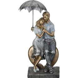 СТАТУЭТКА "ВЛЮБЛЕННЫЕ" СЕРИЯ "ФЬЮЖН" 10*8*25 СМ (КОР=12ШТ.)