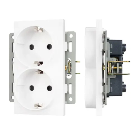 Механизм электрической розетки SCT-MEUD-PL-WH (250V, 16A) (Arlight, -) 043764