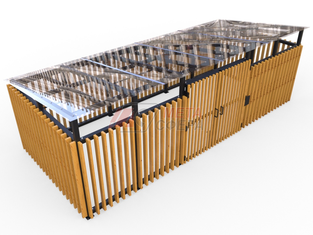 Площадка для сбора мусора Fence