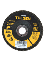 Диск шлифовальный лепестковый TOLSEN 100x16мм P 120 77205