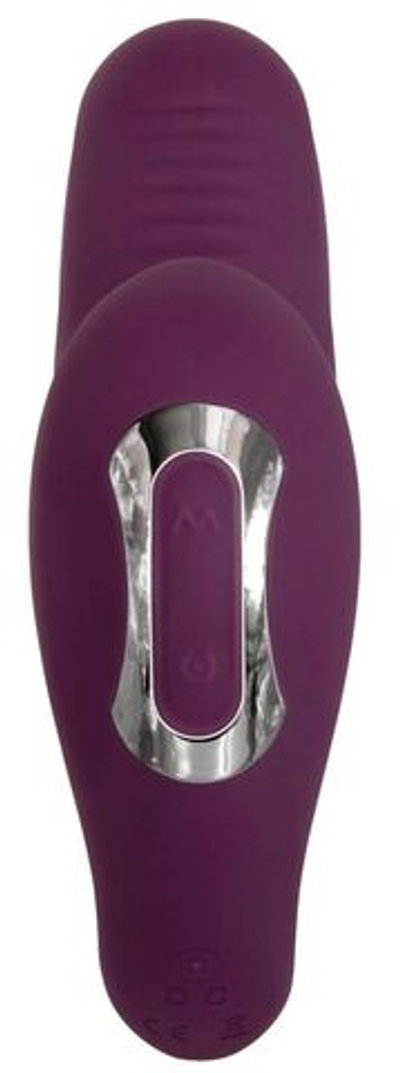 Фиолетовая вибронасадка на палец Helping Hand (Цвет: фиолетовый)