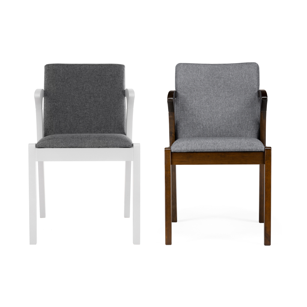 Стул деревянный Woodville Artis cappuccino, grey, ножки коричневые