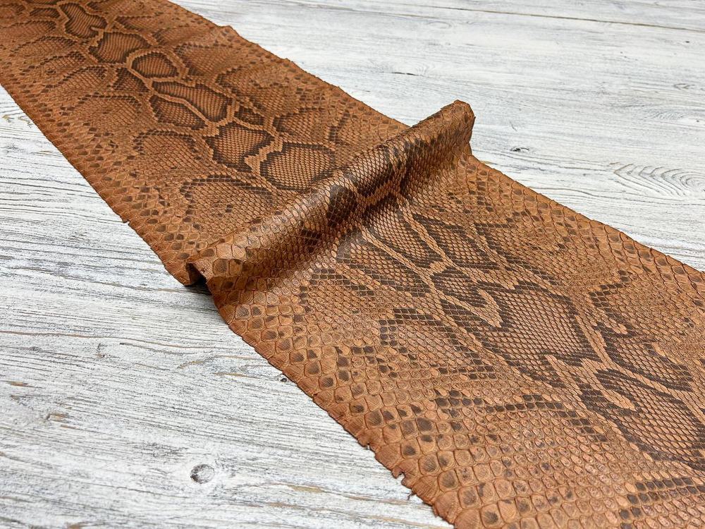Sahara Soft Caramel (0,6-0,8 мм), натуральная кожа питона