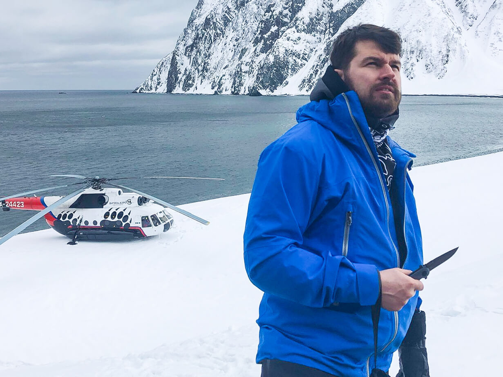 Складной нож Biker X AUS-8 Gray Titanium