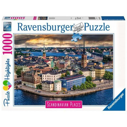 Ravensburger - Пазл Скандинавский город Стокгольм 1000 деталей. 167425