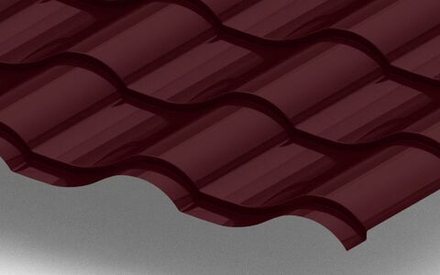 Металлочерепица Монтерроса с покрытием PURETAN®, 0,50 мм, цвет RR29