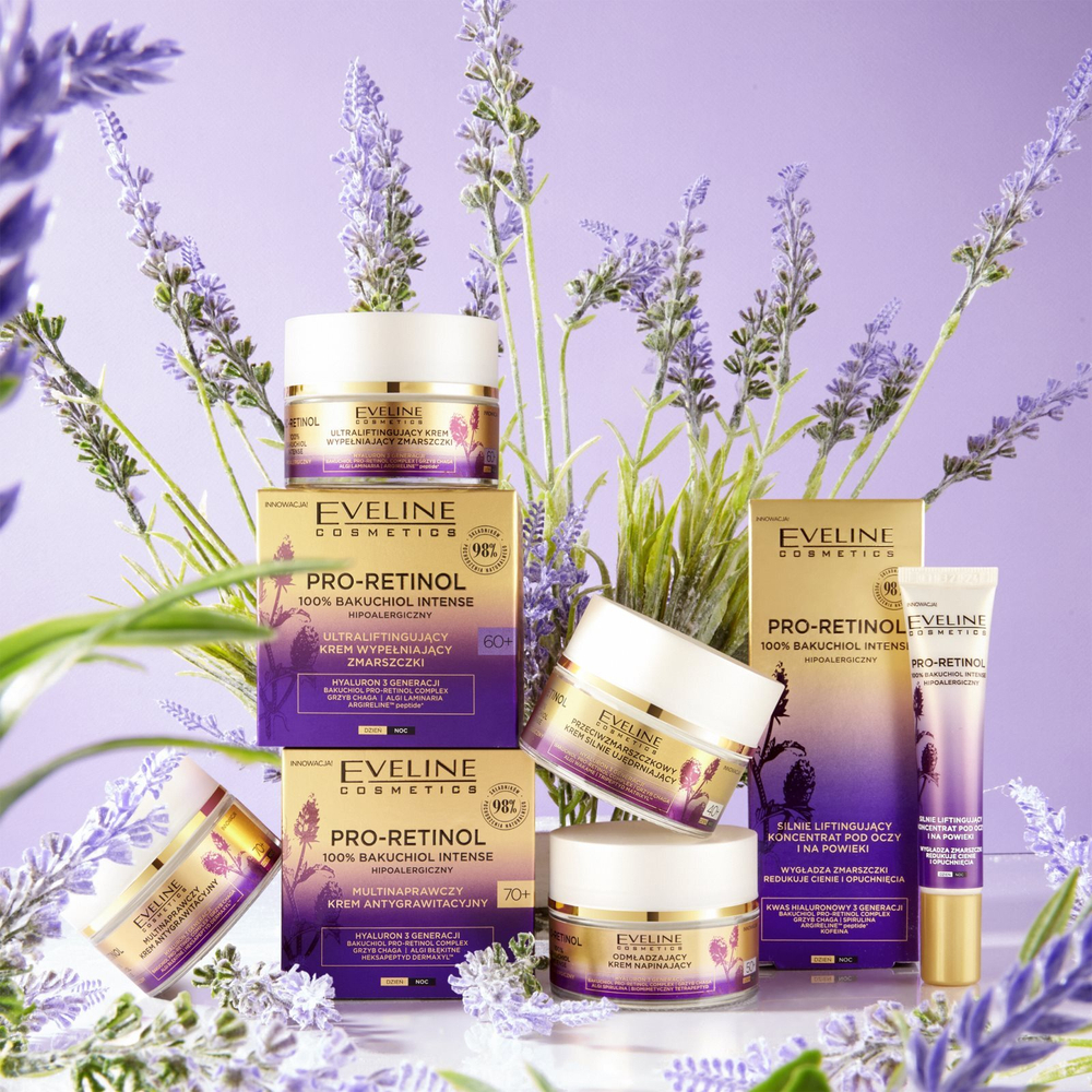 Eveline Cosmetics Pro-Retinol 100% Bakuchiol Intense - интенсивно восстанавливающий крем 70+ /   50  ml  / GTIN 5903416025962