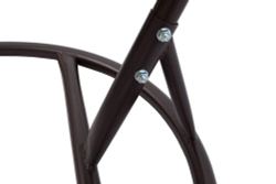 Кресло подвесное двойное Феникс арт.CN3423-МТКОР (стойка+осн.КОРИЧ,корзн.кор..,подуш.беже.3уп. (M))