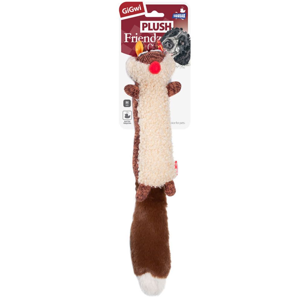 Gigwi Gigwi PLUSH FRIENDZ игрушка для собак лиса с пищалкой 9 см