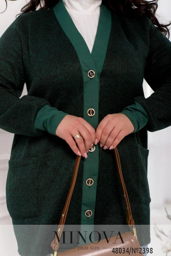 Кардиган 2398-зеленый Minova