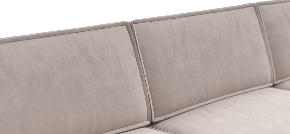 Угловой диван BOSS SOFT MODOOL MAX велюр Monolit латте