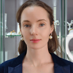 Серьги Fiore Luna WHITE PEARL ABE23446-04 S