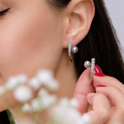 "Ликс" серьги из коллекции "Жемчужная" от Jenavi