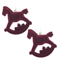 GAEM Набор из 2шт, Украшение новогоднее "Лошадка", L10 W5 H11 см