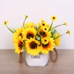 Цветочная композиция «Мечта» 10*20см Подсолнухи