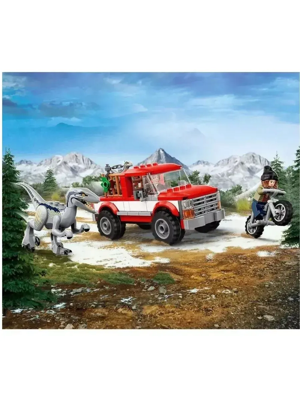 Конструктор Блу и поимка бета-велоцираптора 194 детали 7009