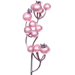 Ветка декоративная «Сказочная ягода» 60 см, Розовый жемчуг