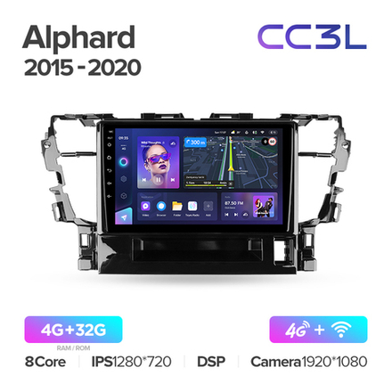 Teyes CC3L 10,2"для Toyota Alphard 2015-2020