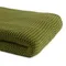Плед из хлопка жемчужной вязки оливкового цвета Essential, 130х180 см