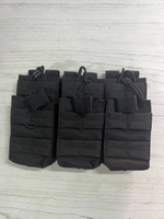 Подсумок тройной для 6 магазинов черный