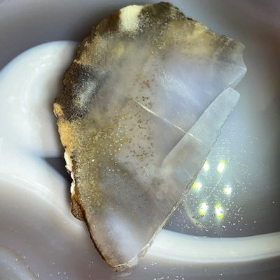 31381 Голубой Халцедон срез 80мм