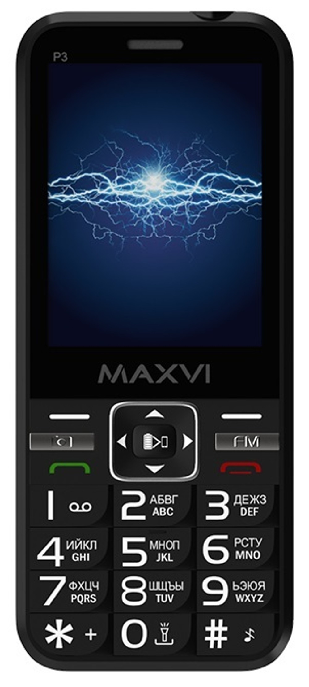 Сотовый телефон Maxvi P3 Black