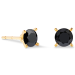 Серьги Coeur de Lion Black-Gold 0207/21-1316