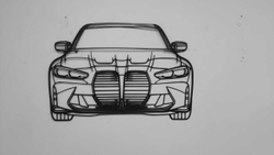 Панно автомобиль  "BMW"