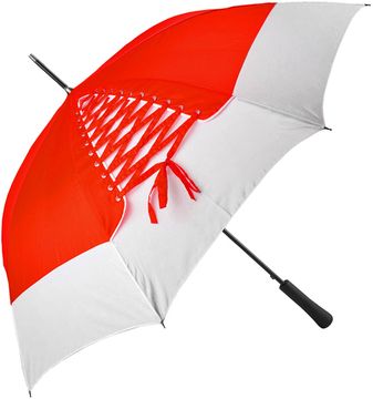 Зонт-трость полуавтоматический со шнуровкой