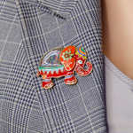 Брошь Shadore Слон XZ2293.9 R/G