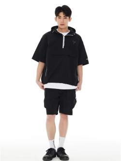 Шорты нейлоновые карго с завязками