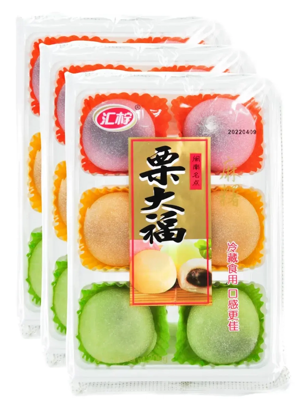 Моти с начинкой Красная фасоль, Арахис, Кунжут 200 г * 3 шт