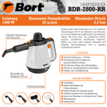 Пароочиститель BORT BDR-2800-RR