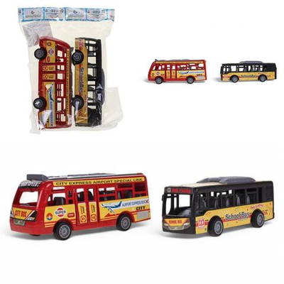 Набор автобусов 2шт, пакет XY332-1