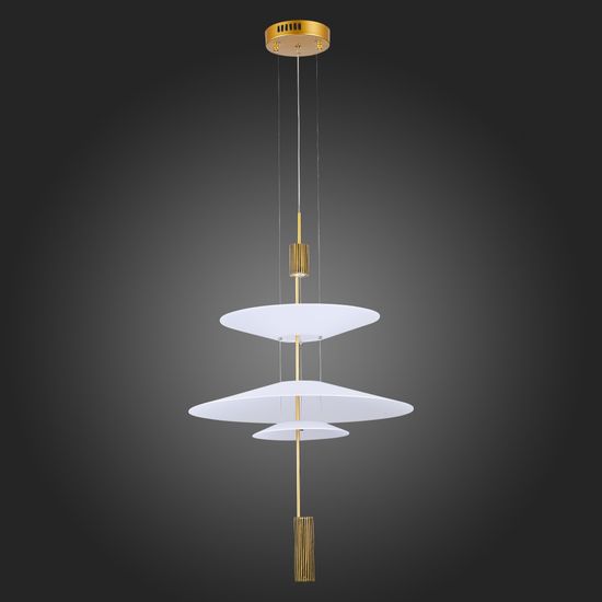 SL6101.213.01 Люстра подвесная ST-Luce Золотистый/Белый LED 1*15W 3000K ISOLA